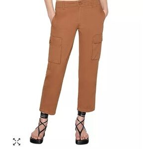 Frame‎ Relaxed Solid Cropped Utility Pant Washed Latte Size 26